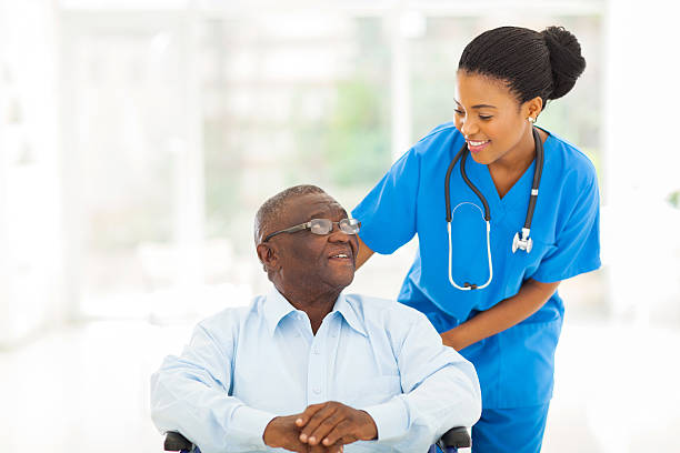Family caregiver sharing a moment with a loved one